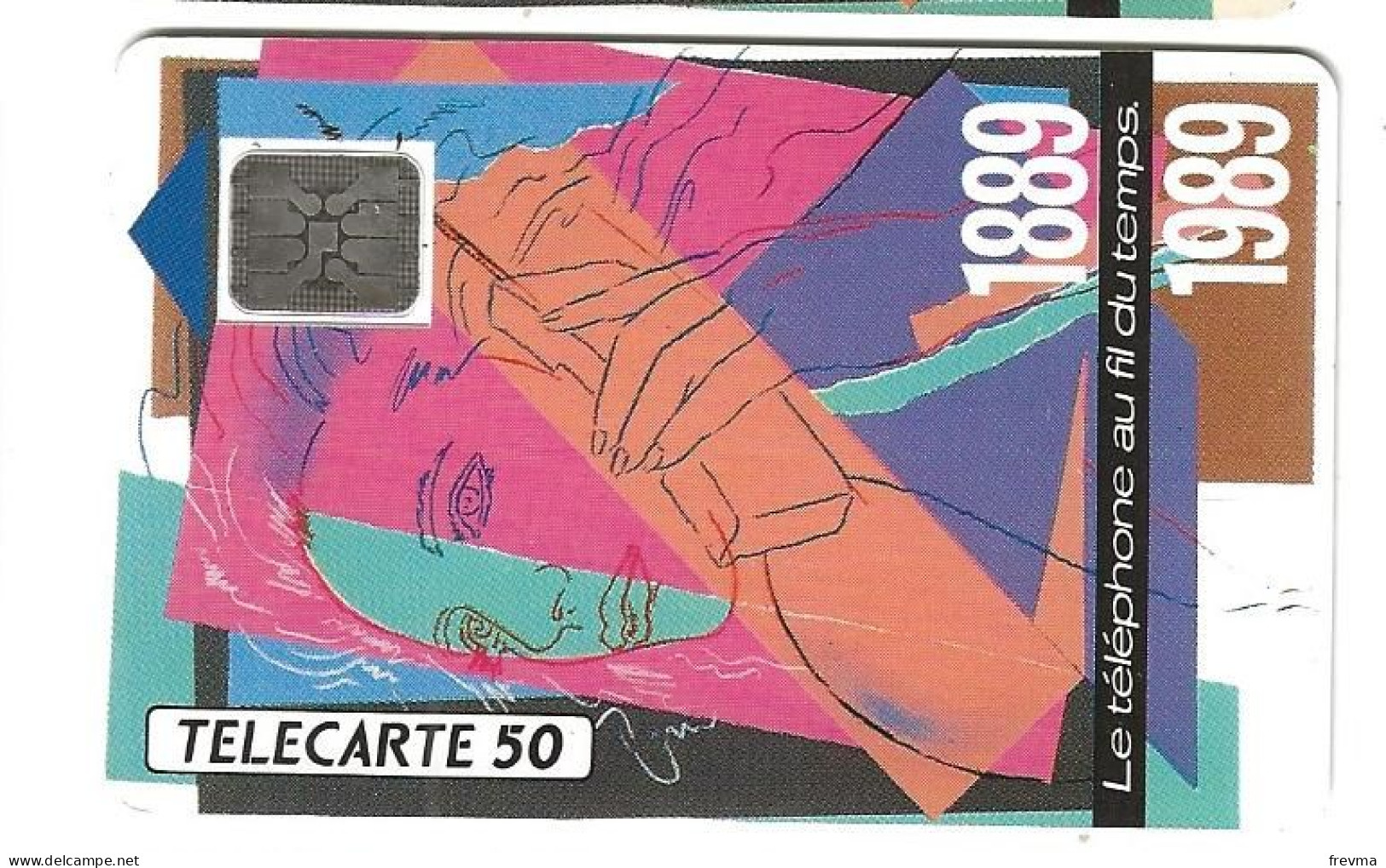 Telecarte F 92A Telephone Au Fils Du Temps 50 Unités GEM - 1989