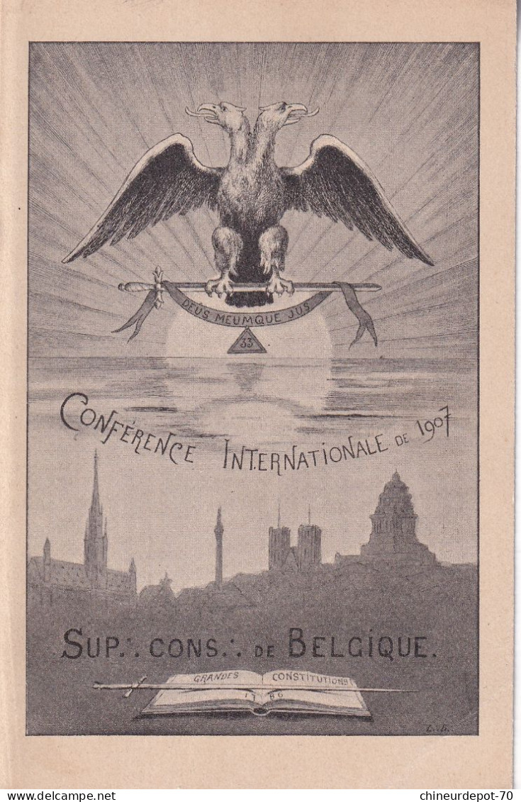 CONFERENCE INTERNATIONALE D DE 1907 SUP CONS DE BELGIQUE GRANDES CONSTITUTIONS - Internationale Institutionen