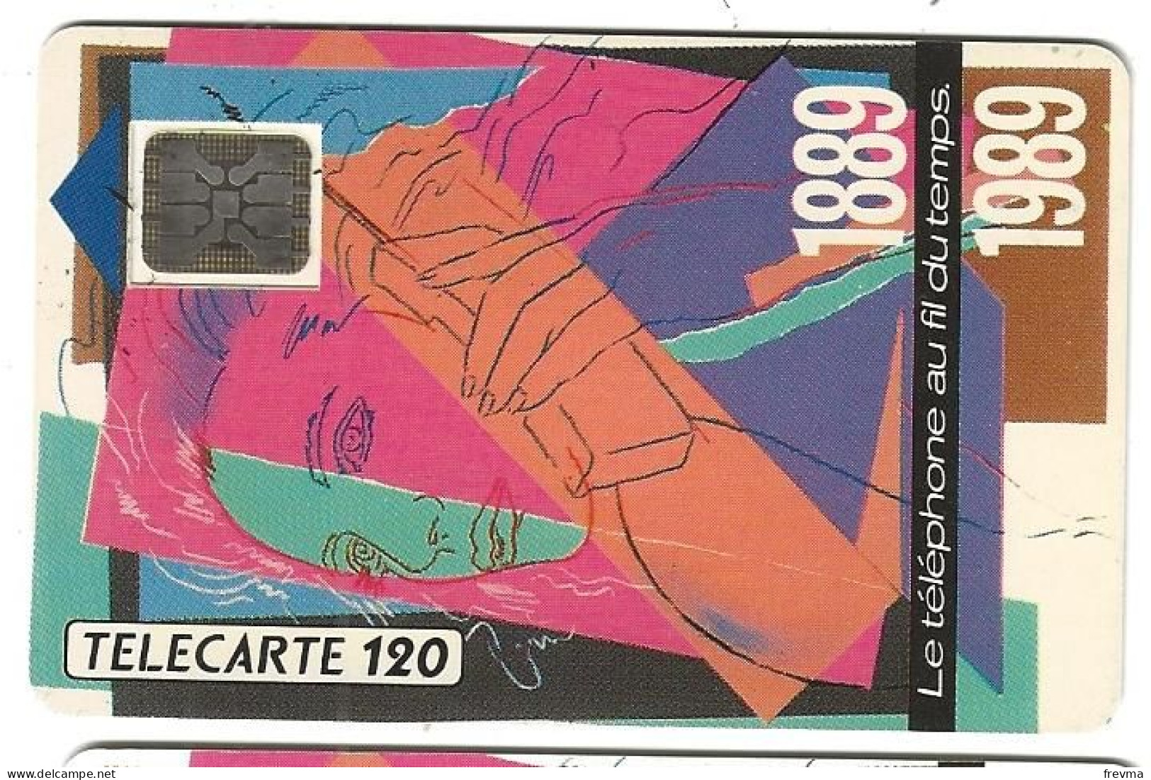 Telecarte F 93 Telephone Au Fils Du Temps 120 Unités GEM - 1990