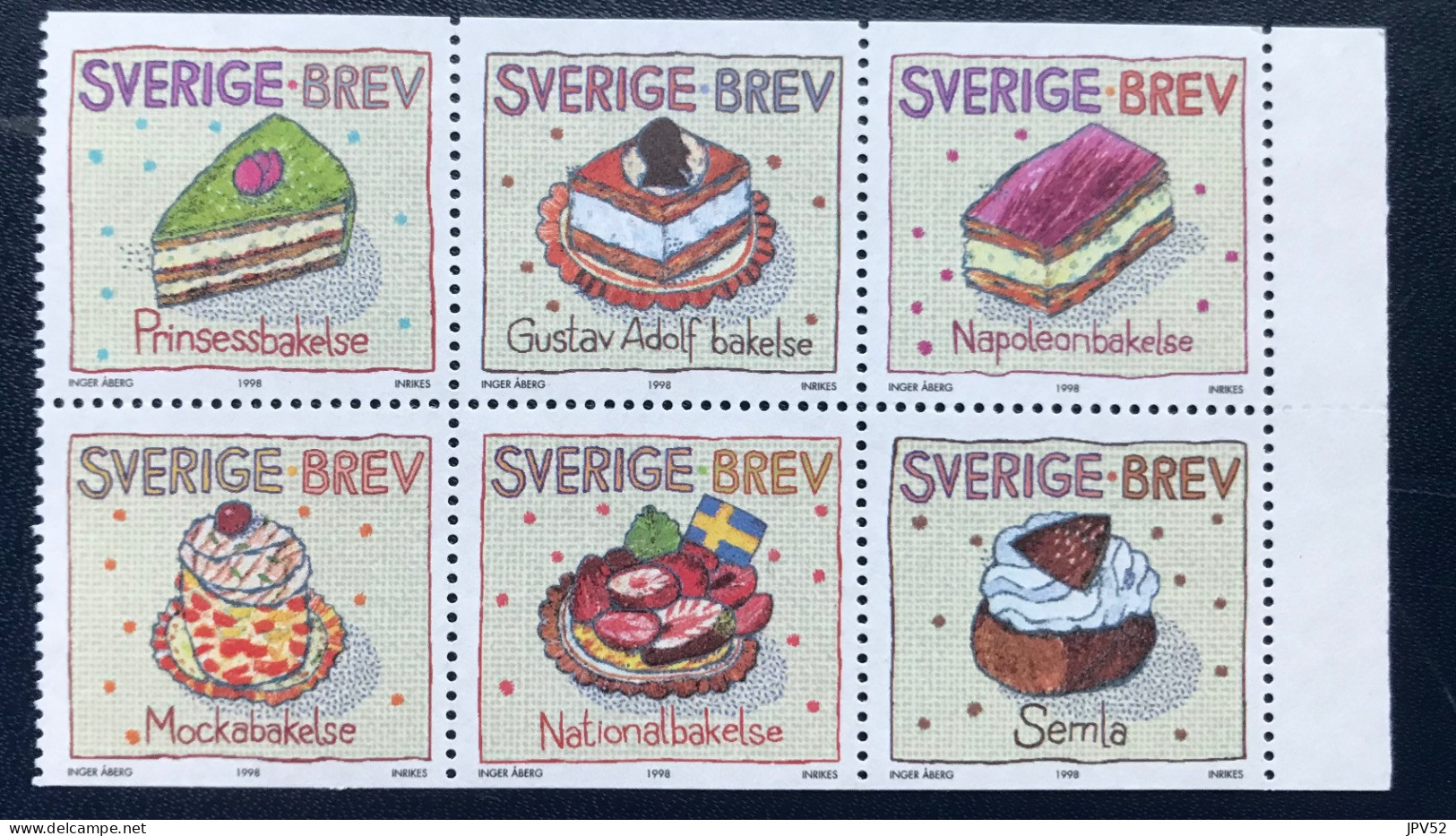 Sverige - Sweden - Zweden - VEL1/36 - 1998 - MH - Michel 2064#2069 - Gebak - Blocs-feuillets