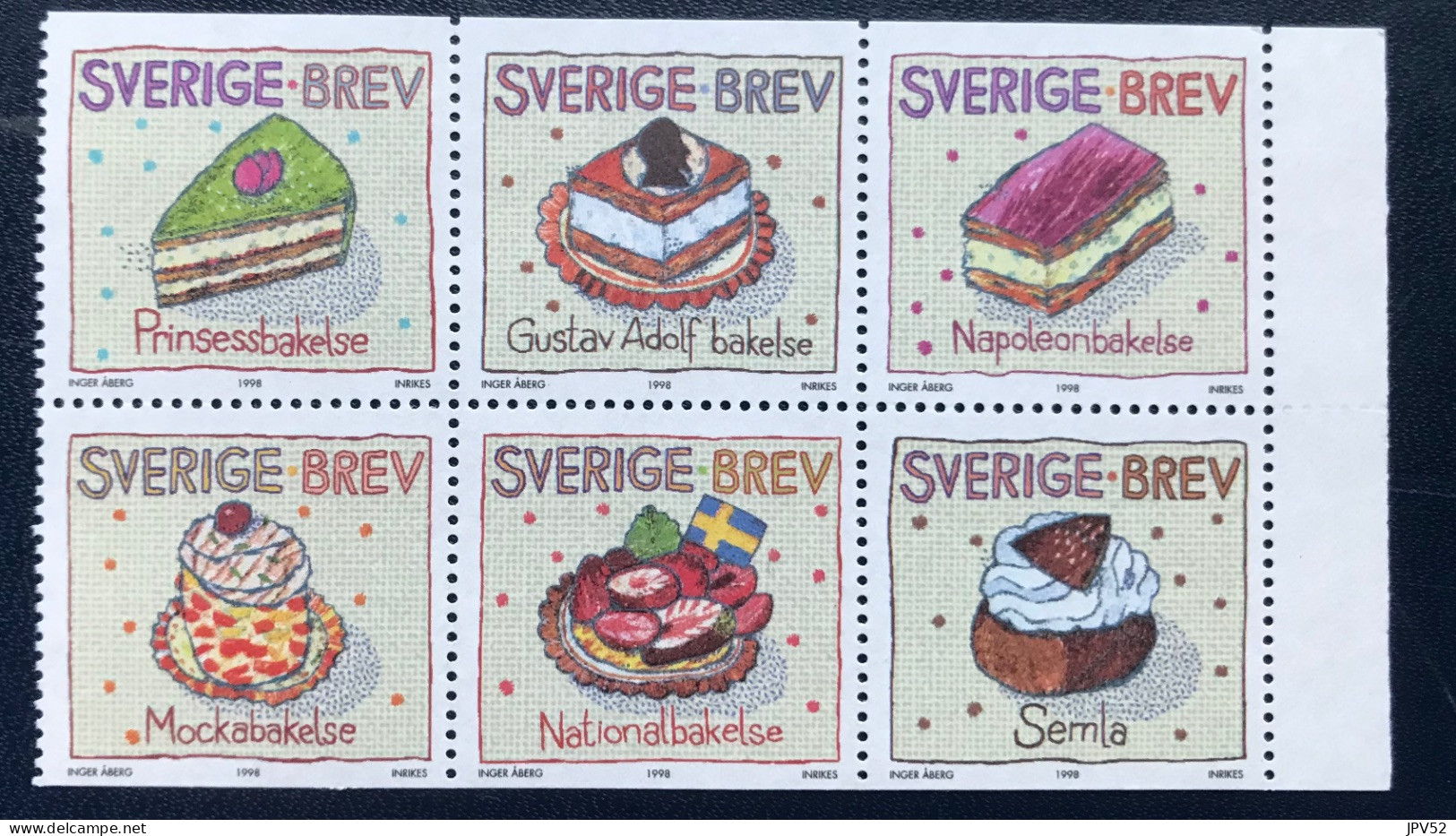 Sverige - Sweden - Zweden - VEL1/36 - 1998 - MH - Michel 2064#2069 - Gebak - Blokken & Velletjes