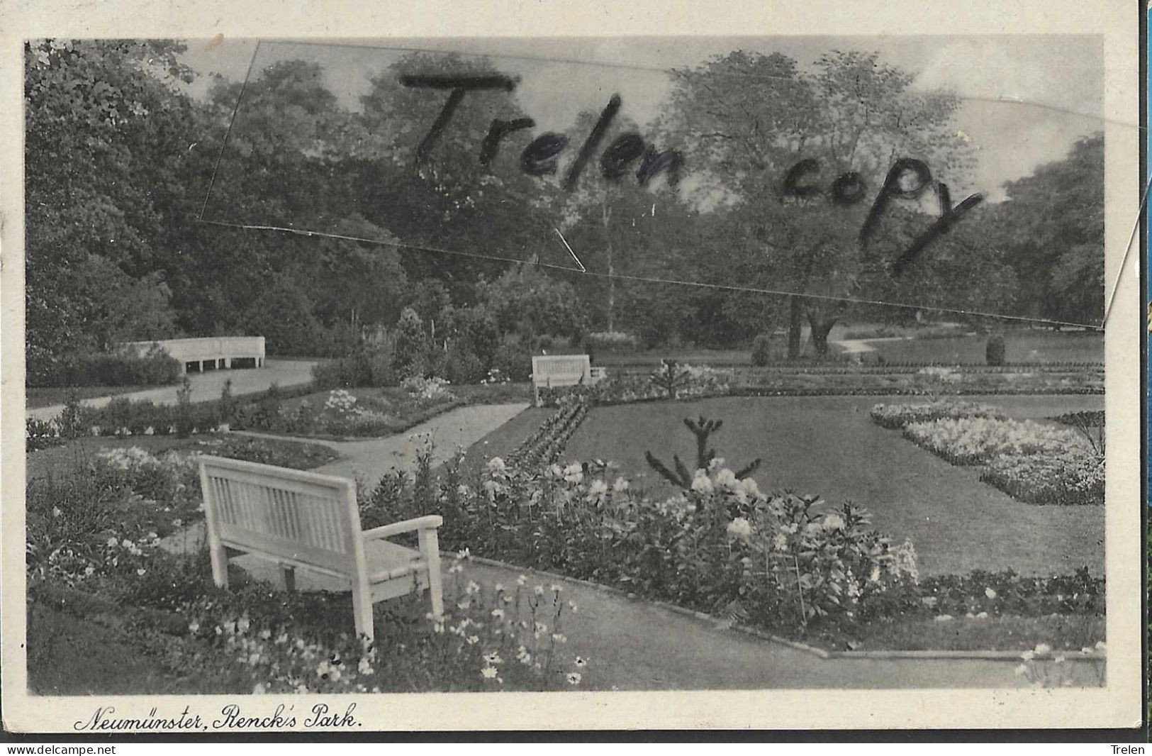 Allemagne, Neumünster, Rencks Park, 1950,  Gelaufen,  Circulée - Neumünster