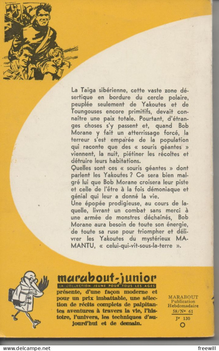 Bob Morane : Les Géants De La Taïga 1958 - Marabout Junior