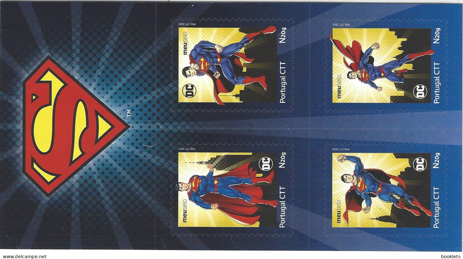 PORTUGAL, 2020, Booklet 112, Superman, 4x N20g - Carnets