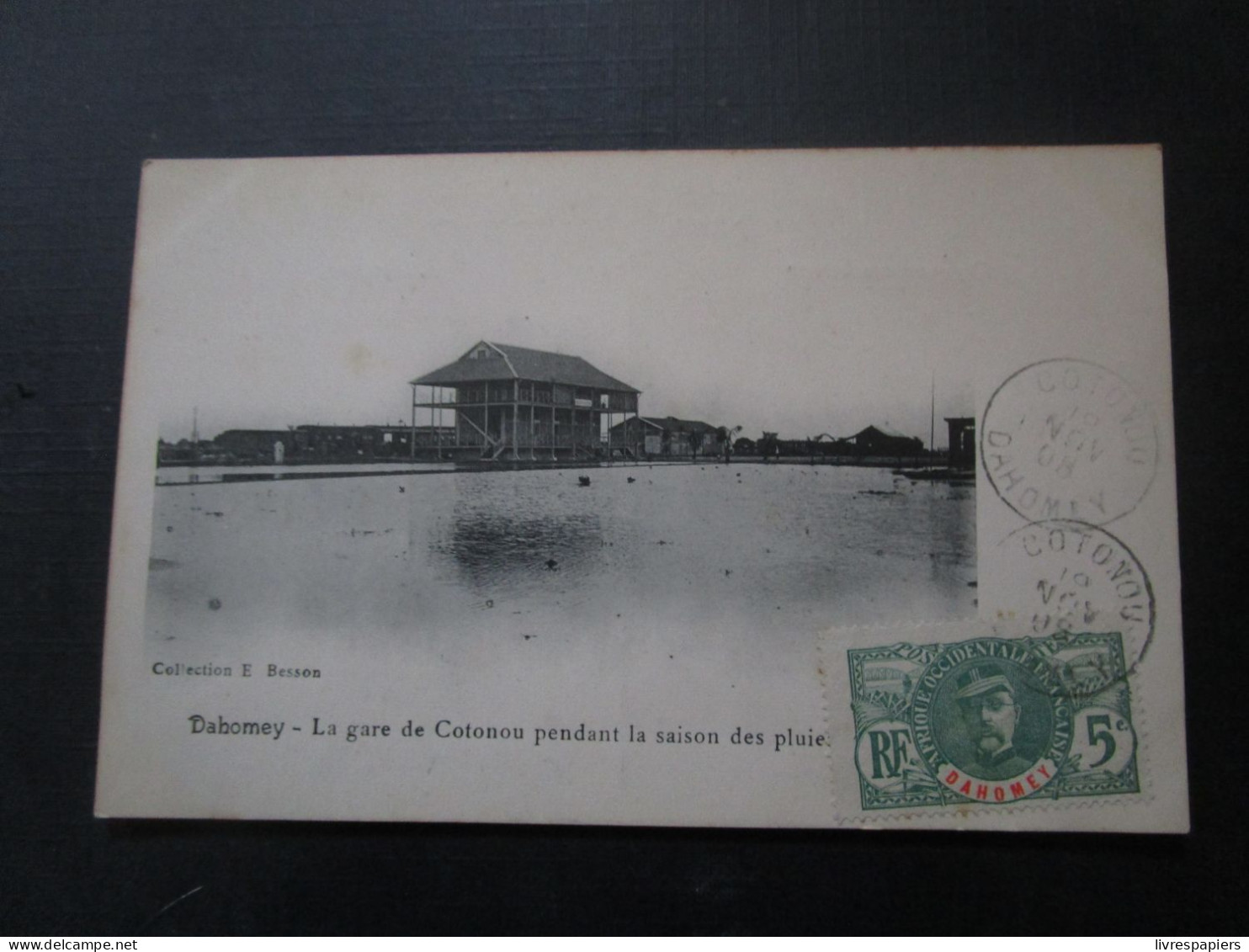 Benin Gare De Cotonou   Timbrée Dahomey - Benin