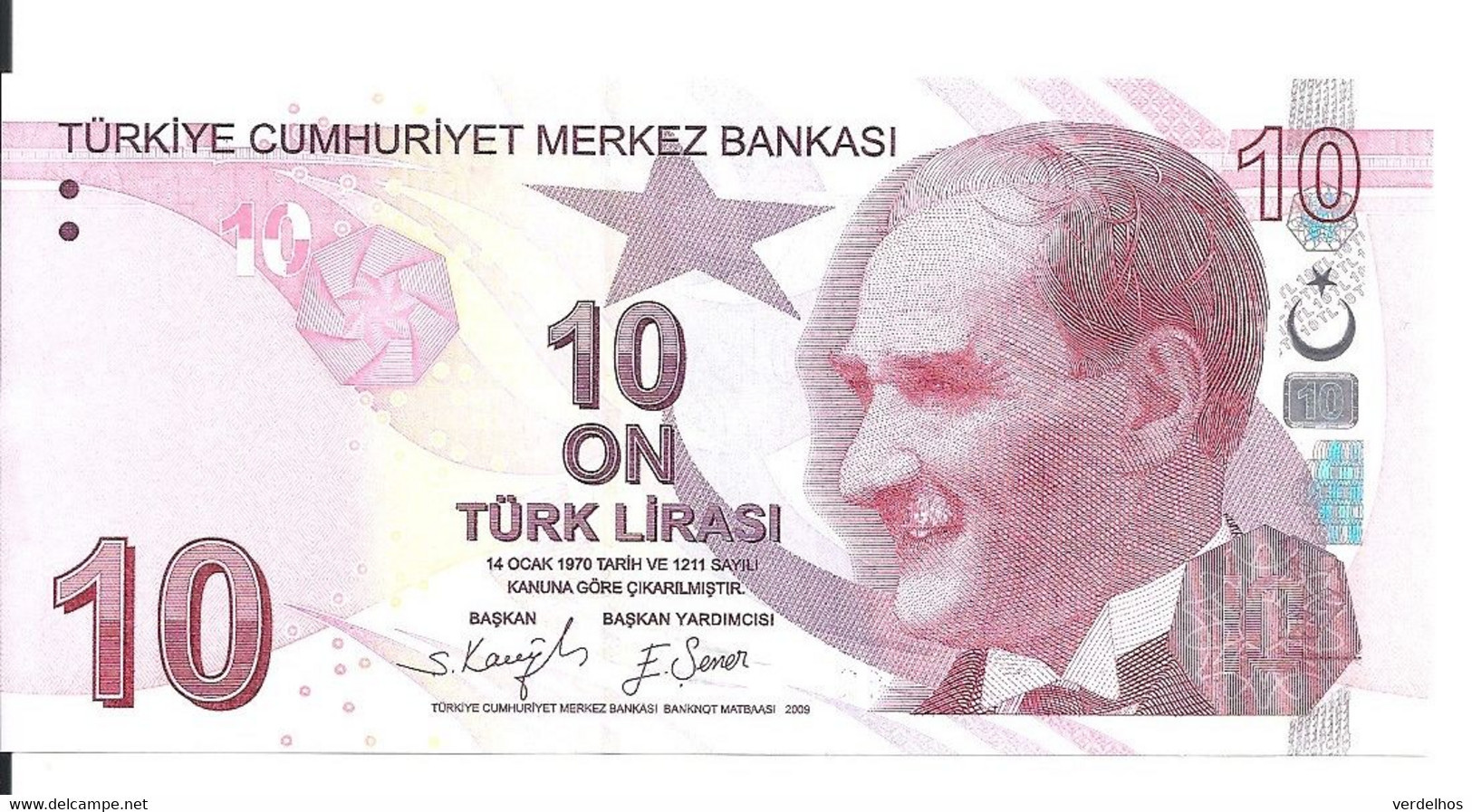 TURQUIE 10 LIRA 2009(2021) UNC P 223 E - Turquie