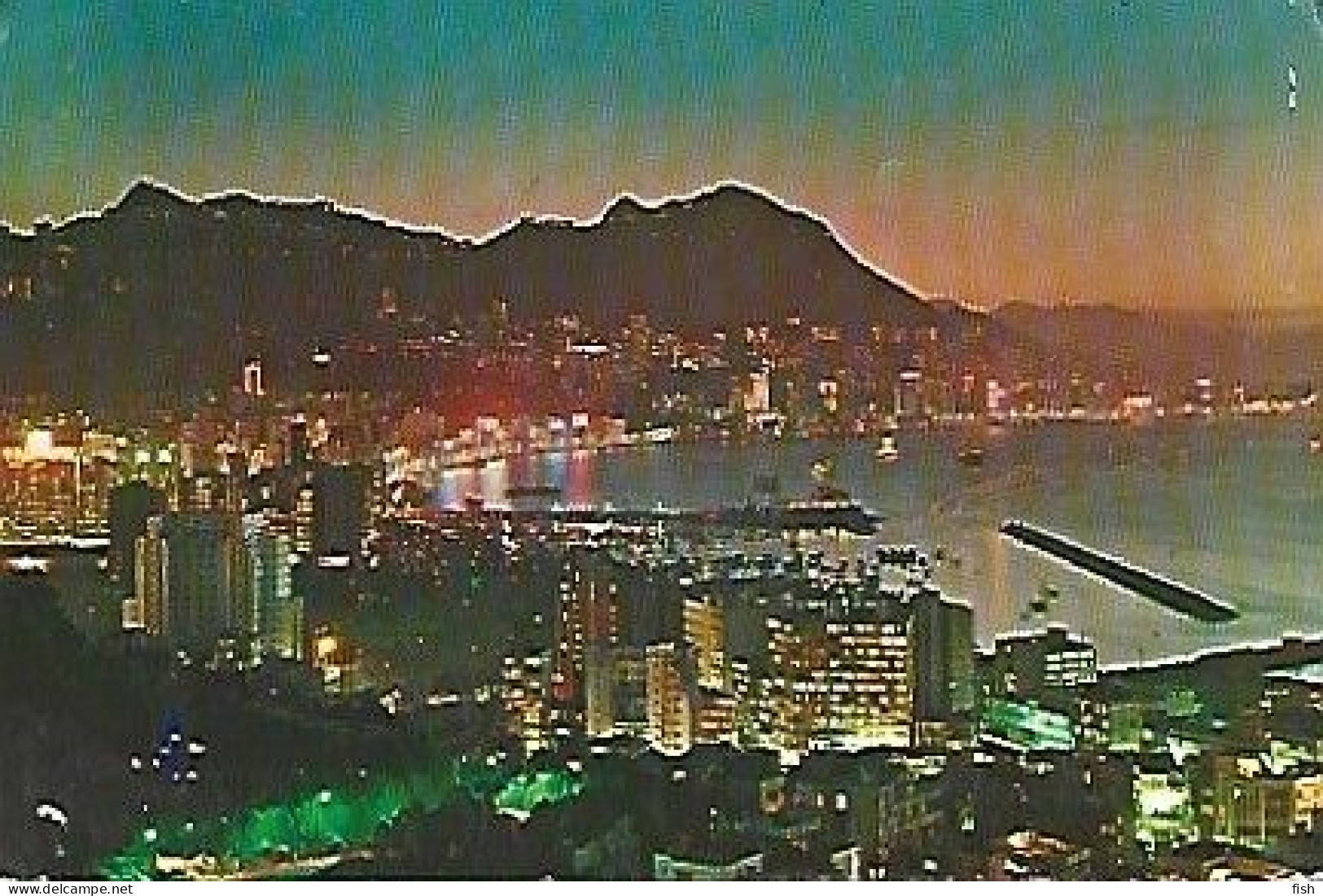 Hong Kong & Marcofilia, Evening Scene From Causeway Bay, PUB Marco Polo Restaurante SK,  Kowloo To Stockhom 1965 (77) - Covers & Documents