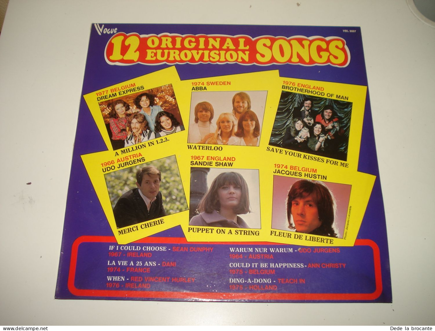 B12 /  12 Original Eurovision Songs - LP – Vogue – VBL 9007 - BE 1977   N.M/EX - Disco & Pop