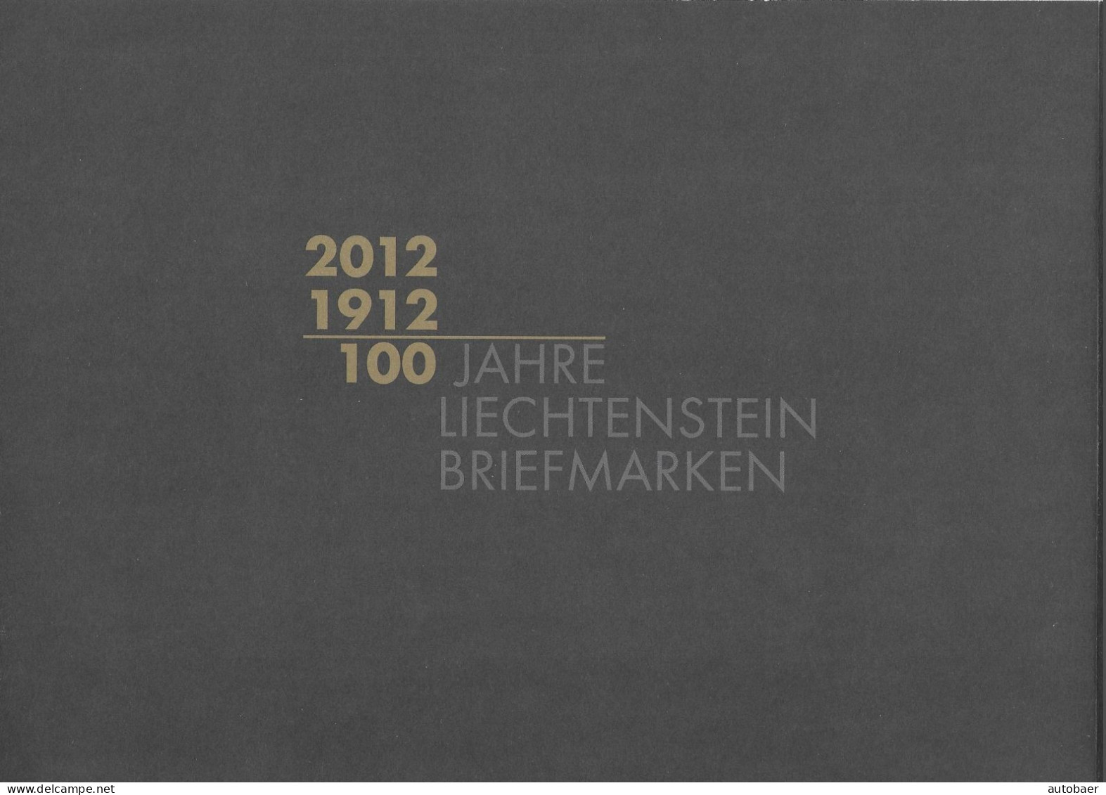 Liechtenstein 2012 100 Years Stamps 100 Jahre Briefmarken Mi. 1618-21 Bl. 21 Im Buch Siehe Beschreibung Folder - Other & Unclassified