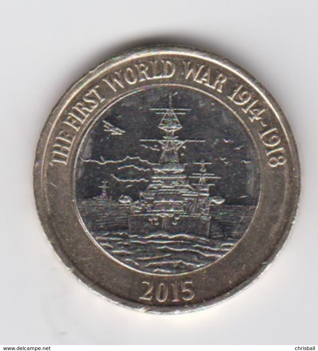 Great Britain UK  £2 Two Pound Coin WW! HMS Belfast - Circulated - 2 Pounds