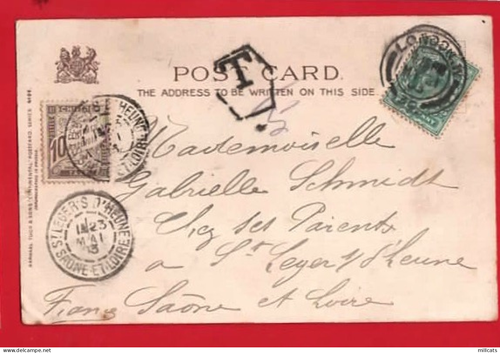 POSTMARKS ON RAPHAEL TUCK POSTCARD      1903 - Other & Unclassified