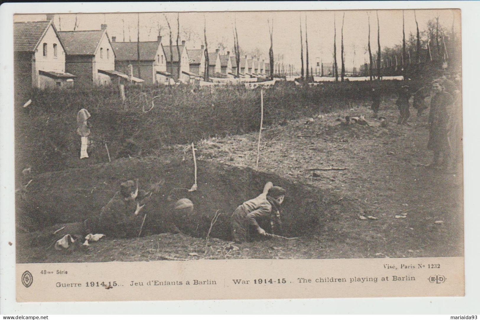 BARLIN - PAS DE CALAIS - GUERRE 1914-15 - JEU D'ENFANTS - Barlin