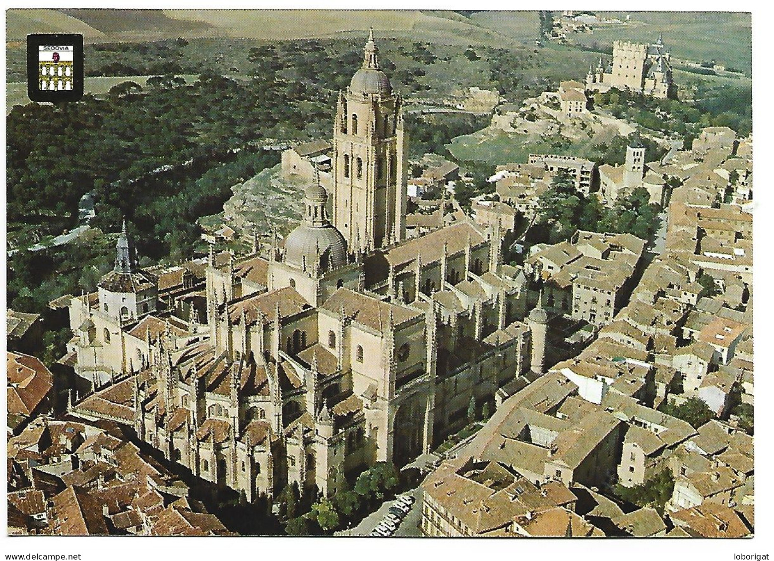 LA CATEDRAL. VISTA AEREA / LA CATHEDRALE, VUE AERIENNE, / THE CATHEDRAL, AIR VIEW .- SEGOVIA.-  ( ESPAÑA). - Kirchen U. Kathedralen