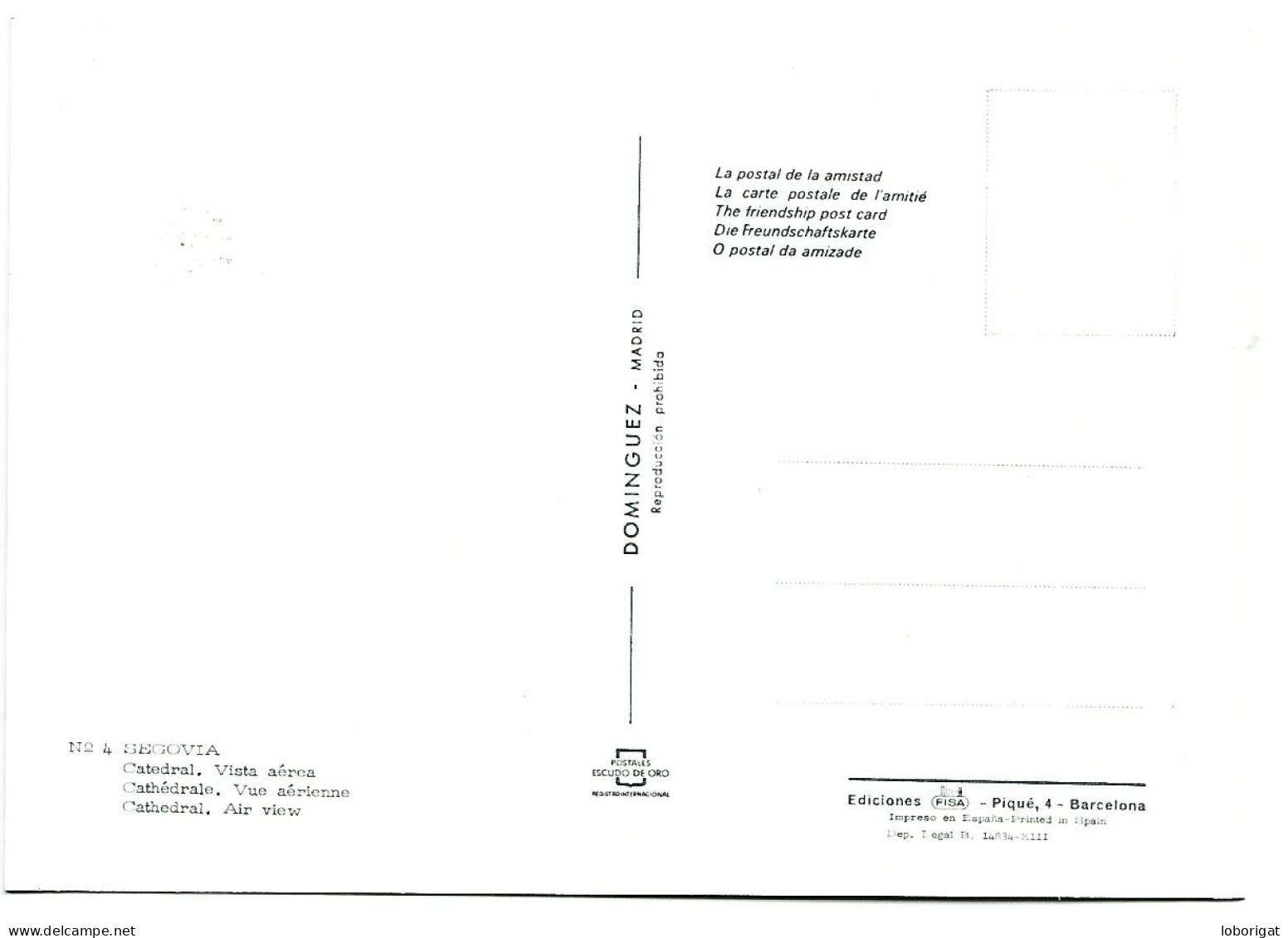 LA CATEDRAL. VISTA AEREA / LA CATHEDRALE, VUE AERIENNE, / THE CATHEDRAL, AIR VIEW .- SEGOVIA.-  ( ESPAÑA). - Kirchen U. Kathedralen