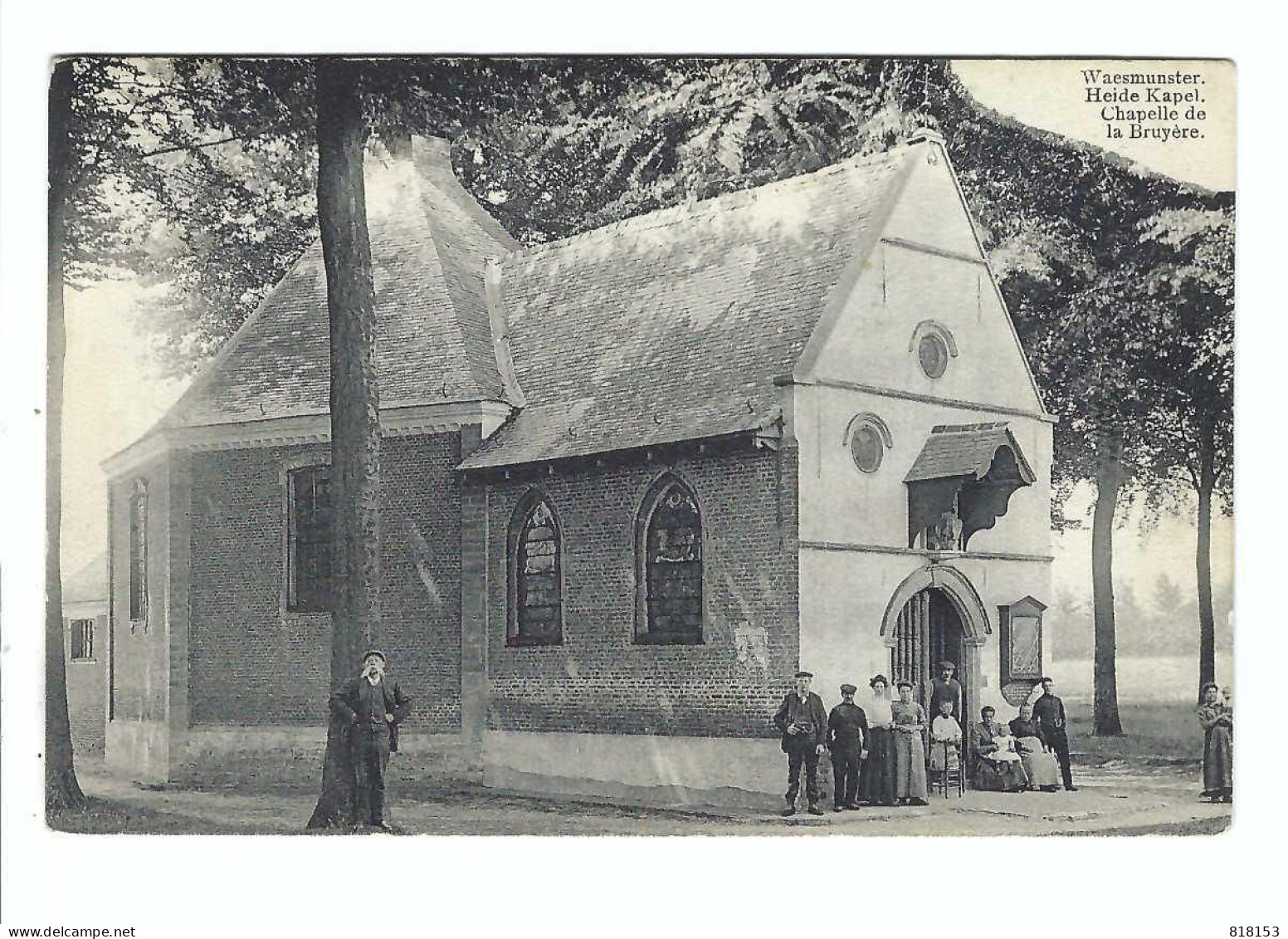 Waasmunster  Waesmunster  Heide Kapel  Chapelle De La Bruyère  1912 - Waasmunster