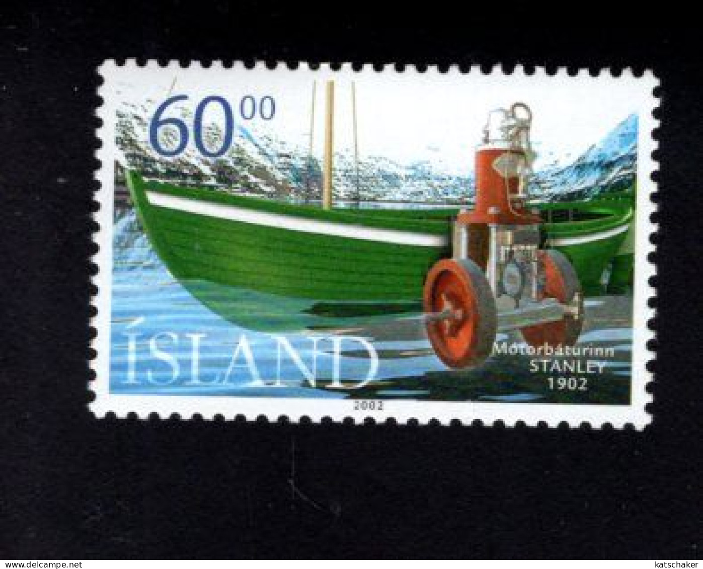 1917472554 2002 SCOTT 956 (XX) POSTFRIS MINT NEVER HINGED  -  FIRST MOTORBOAT IN ICELAND - CENT. - Ungebraucht