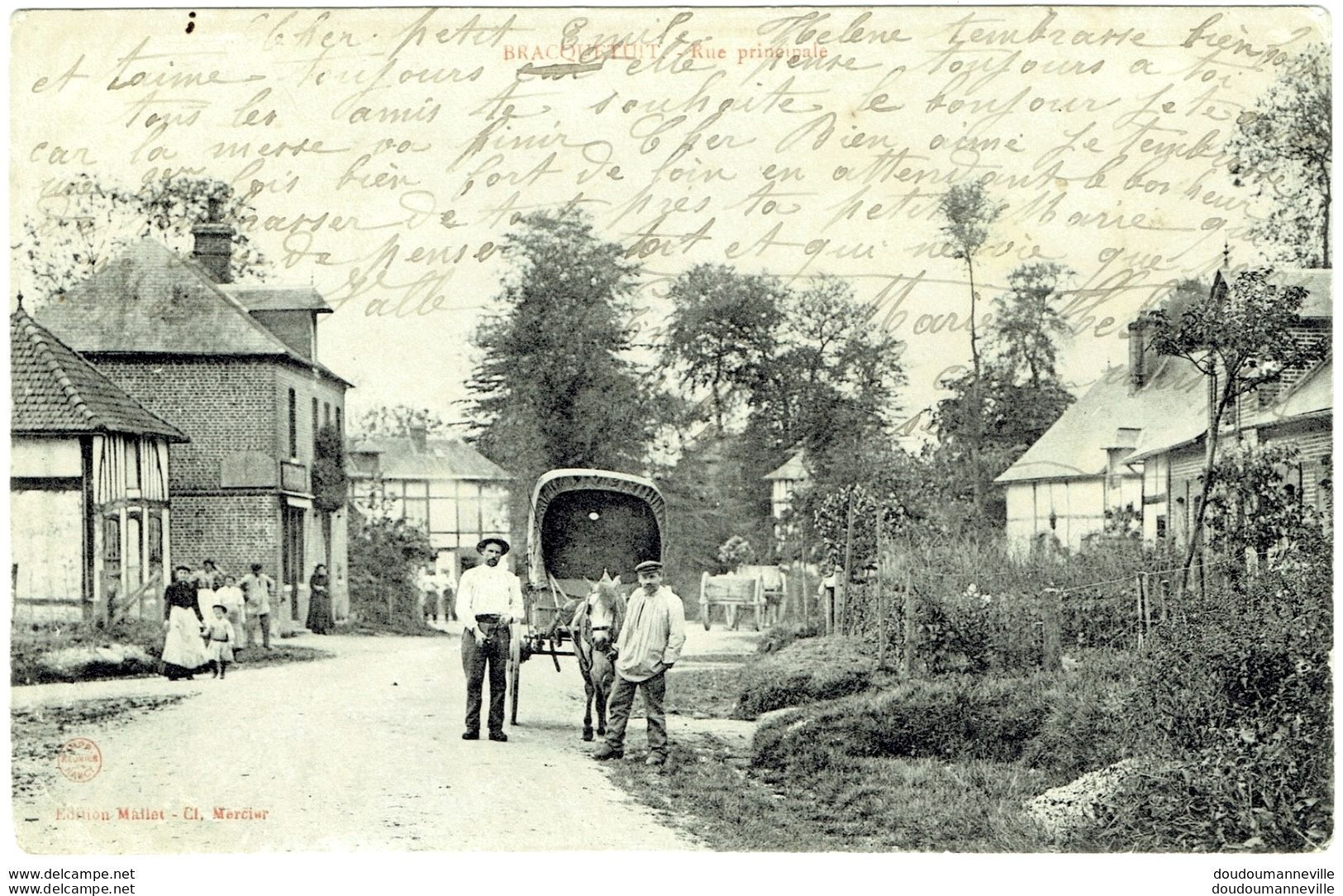 CPA - 76 - BRACQUETUIT - Attelages De Chevaux - Neufchâtel En Bray