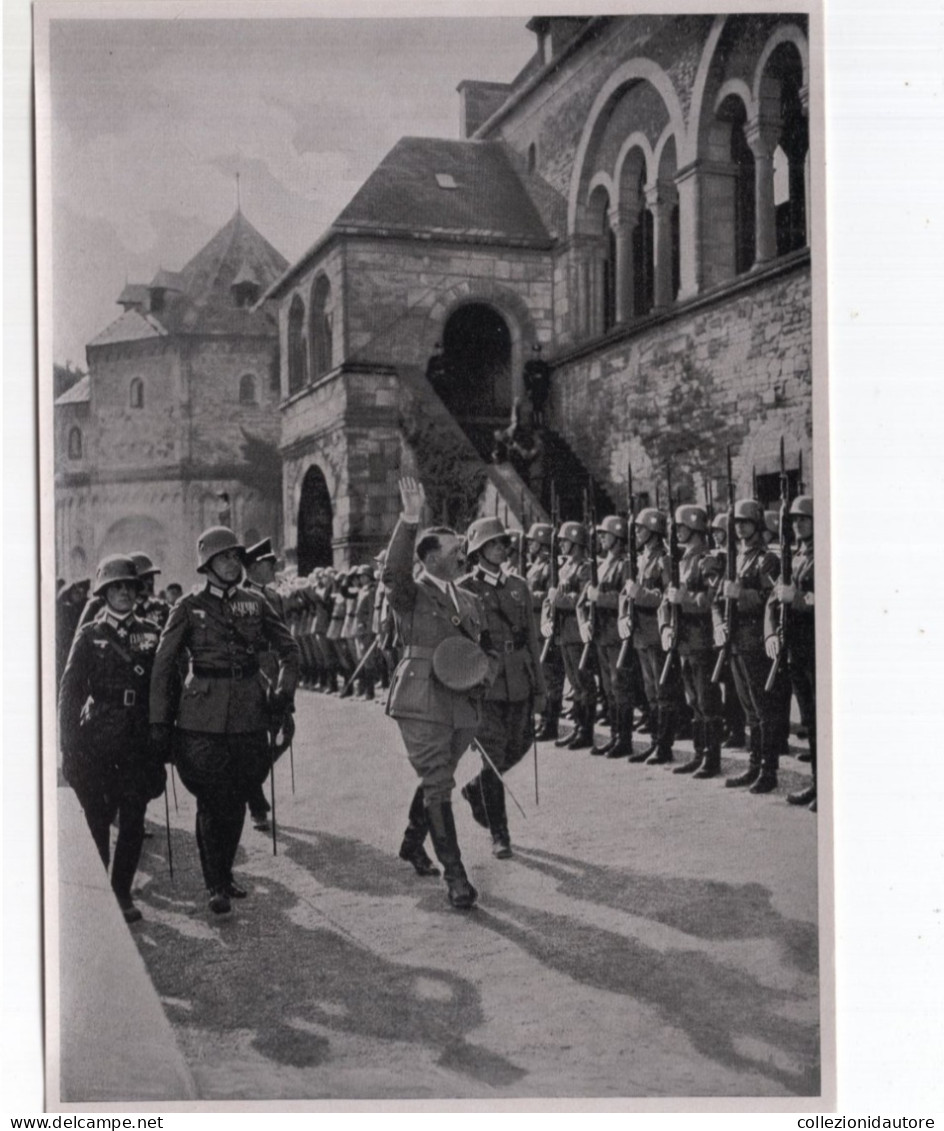 SAMMELWERK N 15 ADOLF HITLER CIGARETTEN SERIE COMPLETA DI 25 FOTOGRAFIE ORIGINALI MISURE 12X17 CM ERA NAZISTA 1922-1945