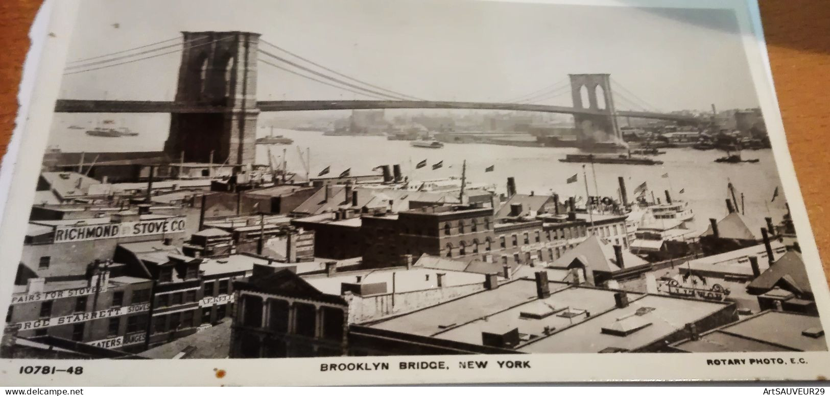 CARTE POSTALE BROOKLYN BRIDGE NEW YORK USA  EDITIONS L.JONAS & CO N° 10781-48 - Brooklyn