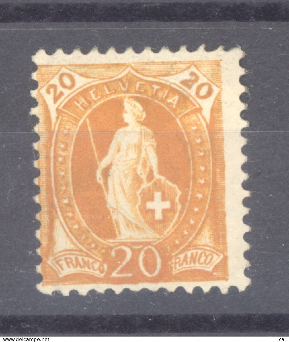 0ch  1853  -  Suisse  :  Yv  71  *  Dentelé 11 ¾ - Unused Stamps