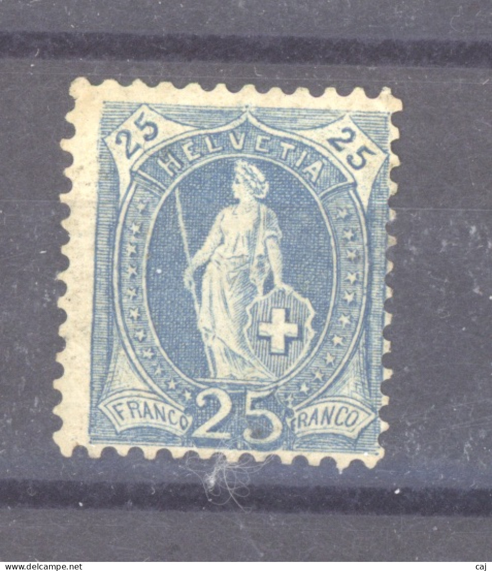 0ch  1855  -  Suisse  :  Yv  73  * Mi  69 Dcdentelé 11 ¾ X 12 ½  Grauultramarin - Unused Stamps