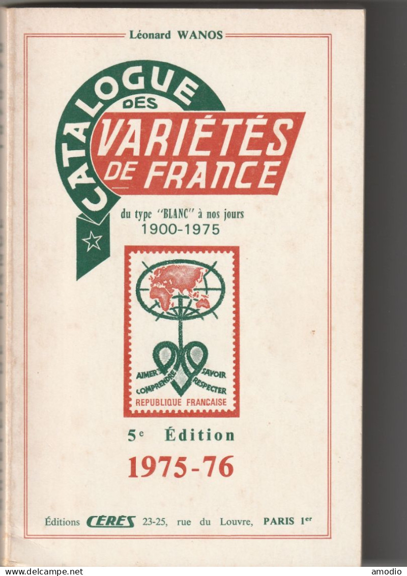 France Variétés De France. Ed Cérès - Administrations Postales