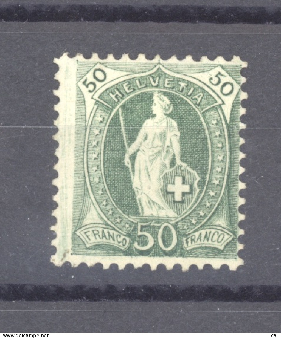 0ch  1859  -  Suisse  :  Yv  77  Mi 69 Dc  *  GNO  , Dentelé 11 ¾ X 12 ¼ - Neufs