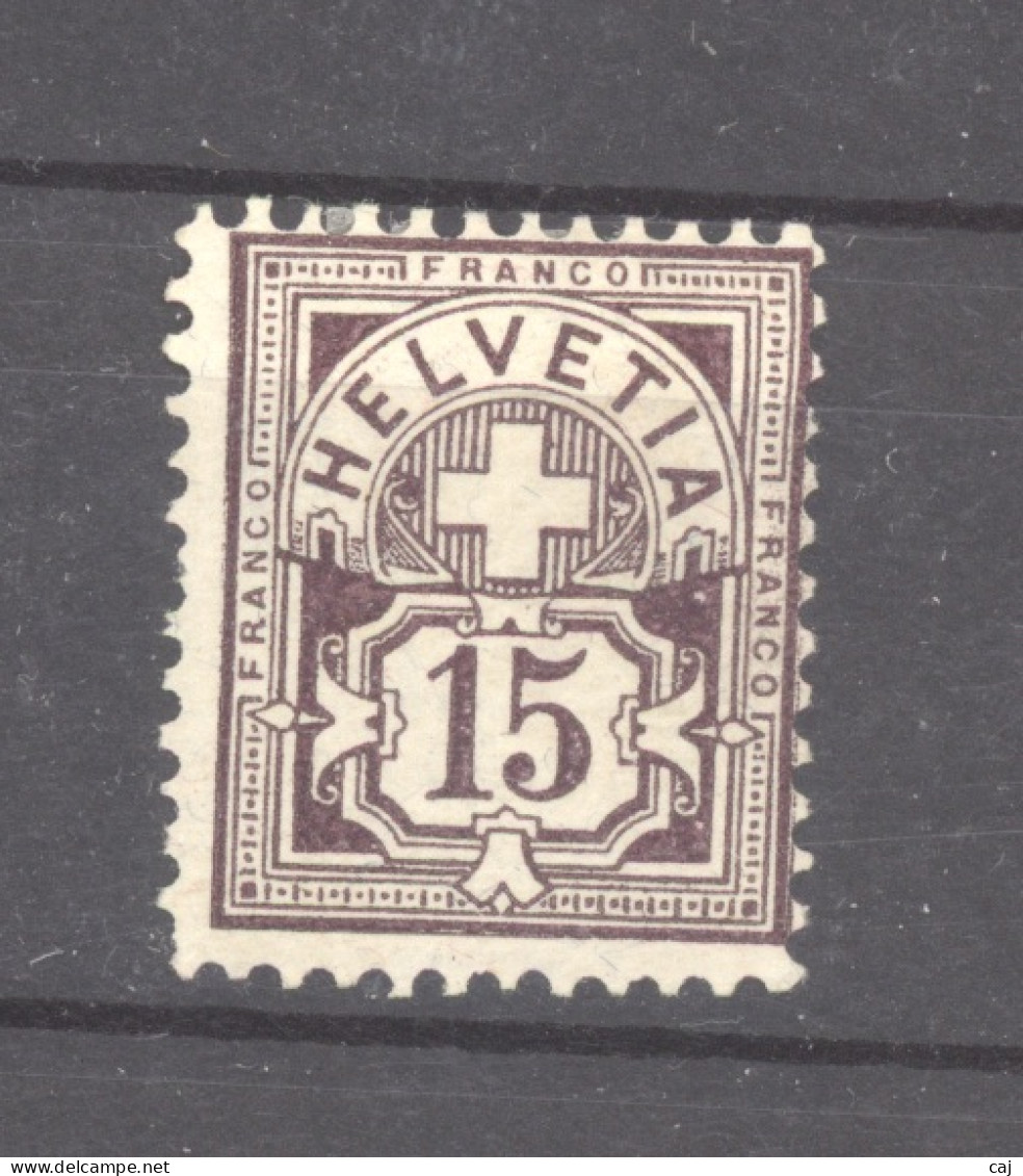 0ch  1863  -  Suisse  :  Yv  105  * - Ungebraucht