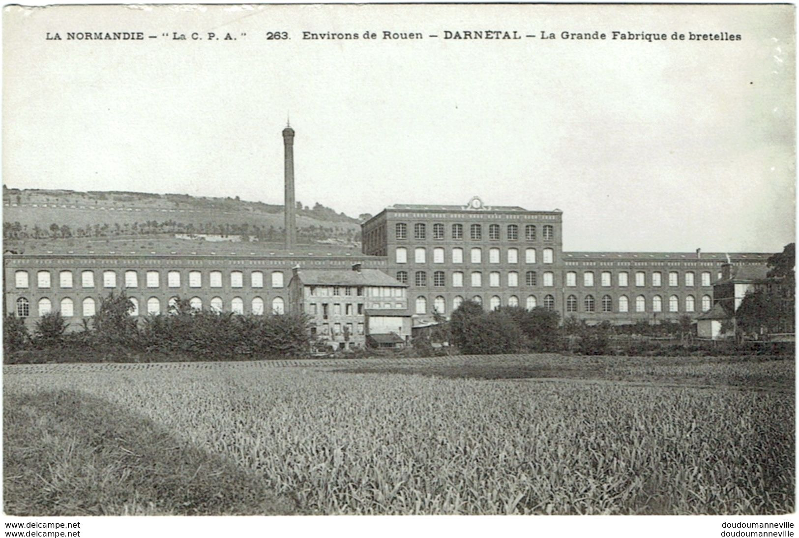 CPA - 76 - DARNETAL - Grande Fabrique De Bretelles - Confection - Usine - Industrie - Darnétal