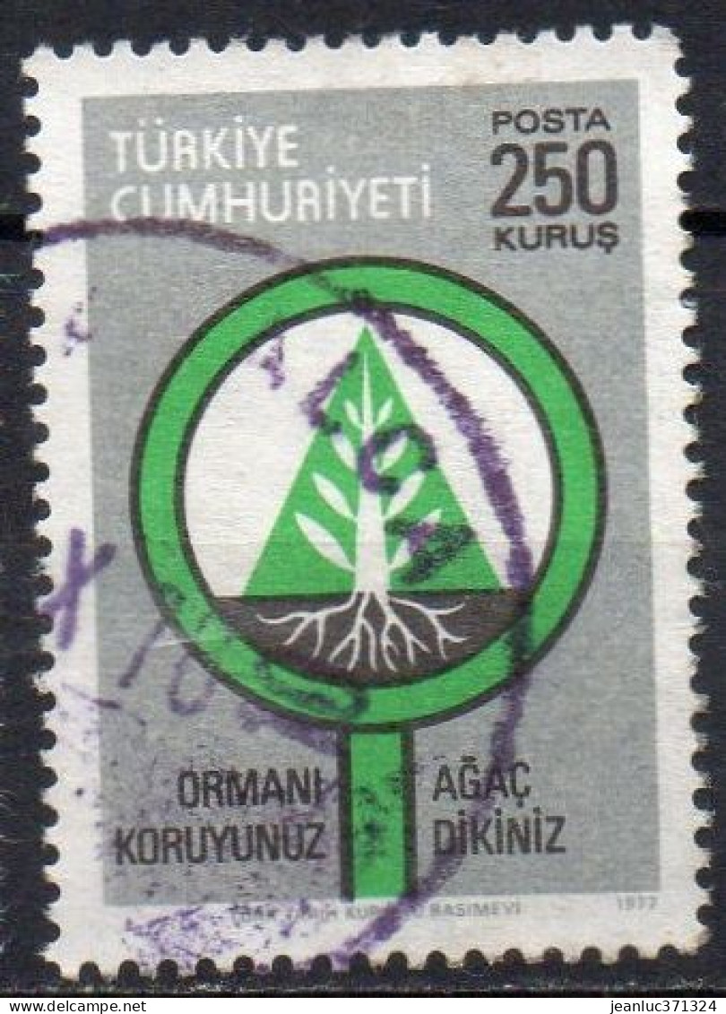 TURQUIE N°  2207 O Y&T 1977 Protection Des Forêts - Oblitérés