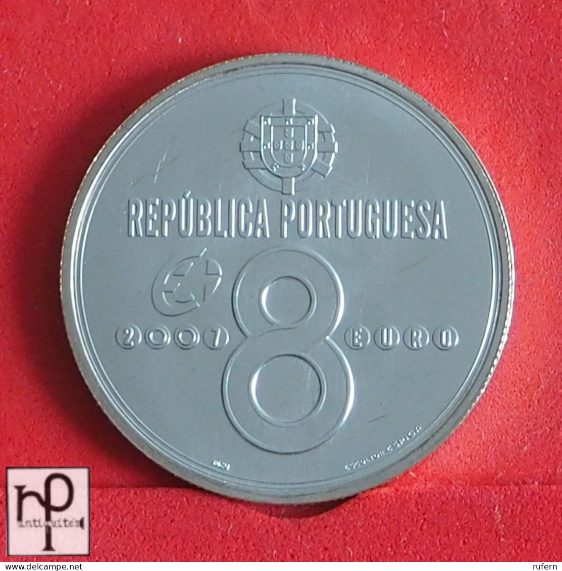 PORTUGAL 8 EUROS 2007 - ***SILVER***   KM# 822 - (Nº57594) - Portugal
