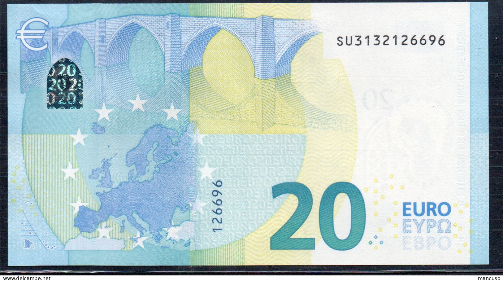 EURO 20  ITALIA  SU  S026  "13"  LAGARDE  UNC - 20 Euro