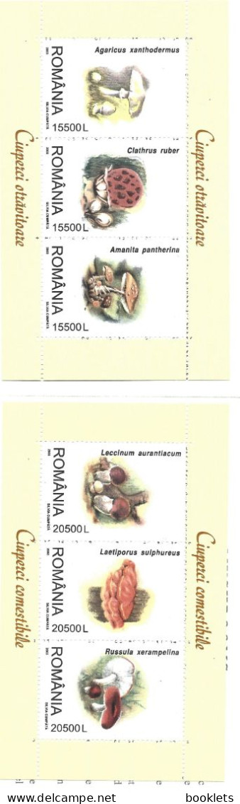 ROMANIA, 2003, Booklet 17, Mushrooms, Toxic And Edible Species - Postzegelboekjes