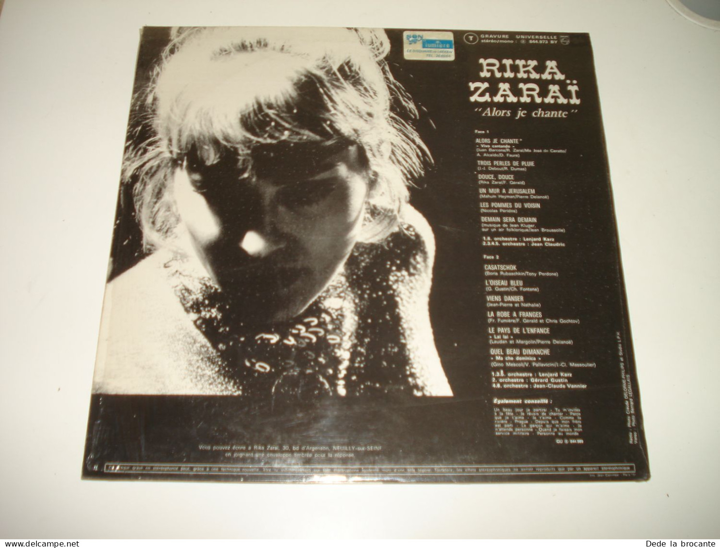 B12 / Rika Zaraï – Alors Je Chante - LP – Philips - 844.973 BY - Fr 1969   NM/M - Disco & Pop