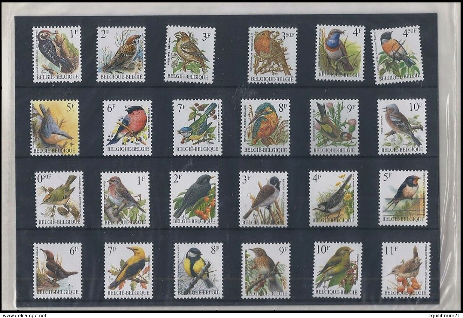 "LES OISEAUX D' ANDRE BUZIN" LIVRE N°1/3 - Livre édité Par LA POSTE En 1992 Avec Les 24 Timbres Neufs - RRR - Spechten En Klimvogels