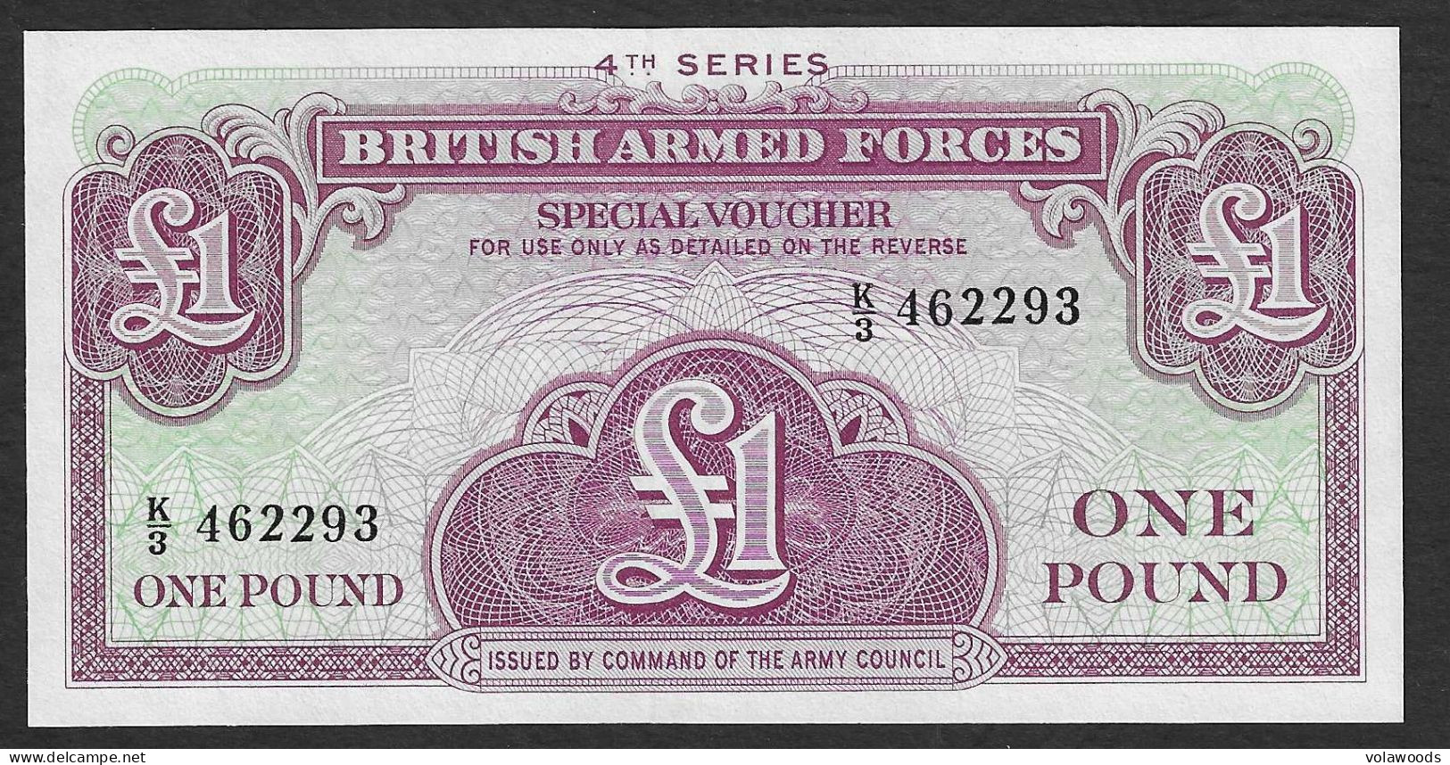 Forze Armate Britanniche - Banconota Non Circolata FdS UNC Da 1 Sterlina - Quarta Serie P-M36a - 1962 #19 - British Armed Forces & Special Vouchers