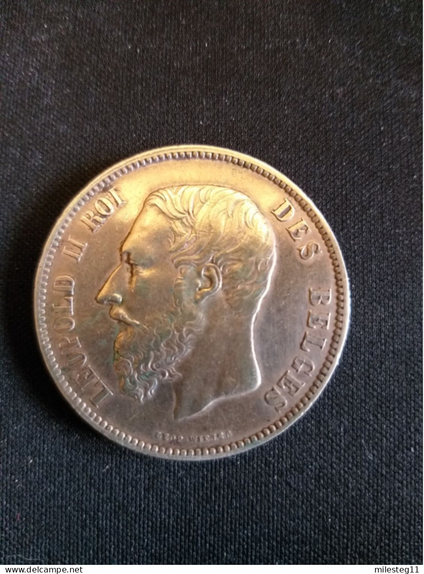 Pièce De 5 Francs De Léopold II Datée De 1870 (n°157 Du Catalogue Officiel) - 5 Francs