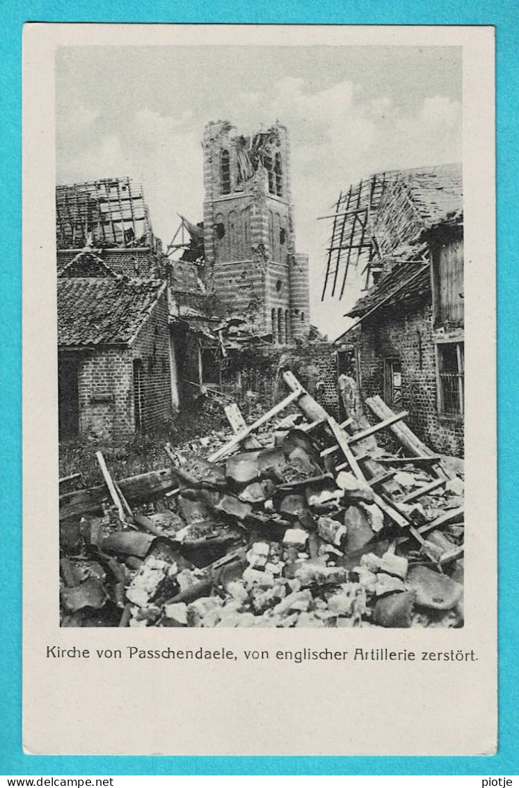 * Passendale - Passchendaele (Zonnebeke) * (Dr. Trenkler & Cie Leipzig 15 22727) Kirche, église, Guerre, War, Ruines - Zonnebeke