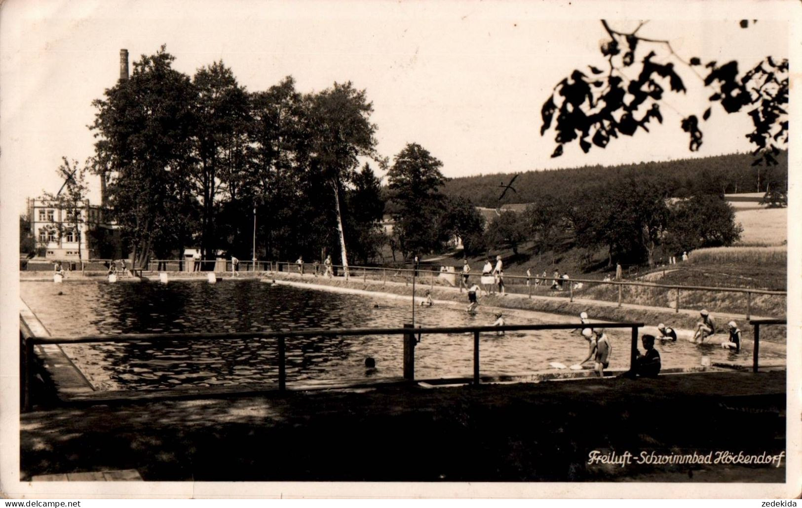 G8154 - Höckendorf (Klingenberg) - Freibad Schwimmbad - Heute Anglerdomizil - Klingenberg (Sachsen)