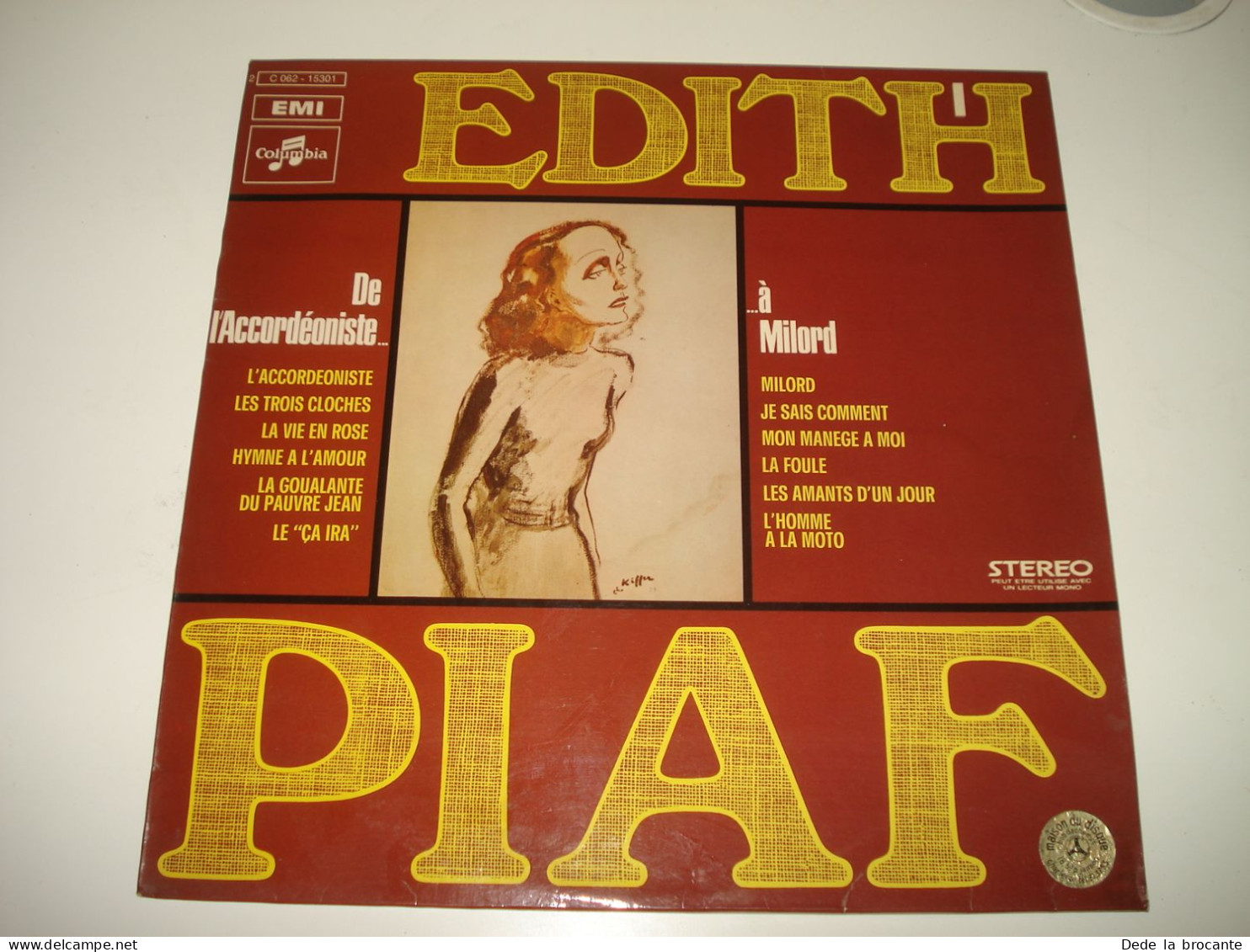 B12 / Edith Piaf - De L'accordéoniste À Milord  - Volume 1 - LP - 2C 062-15301  FR 1971  NM/NM - Disco & Pop