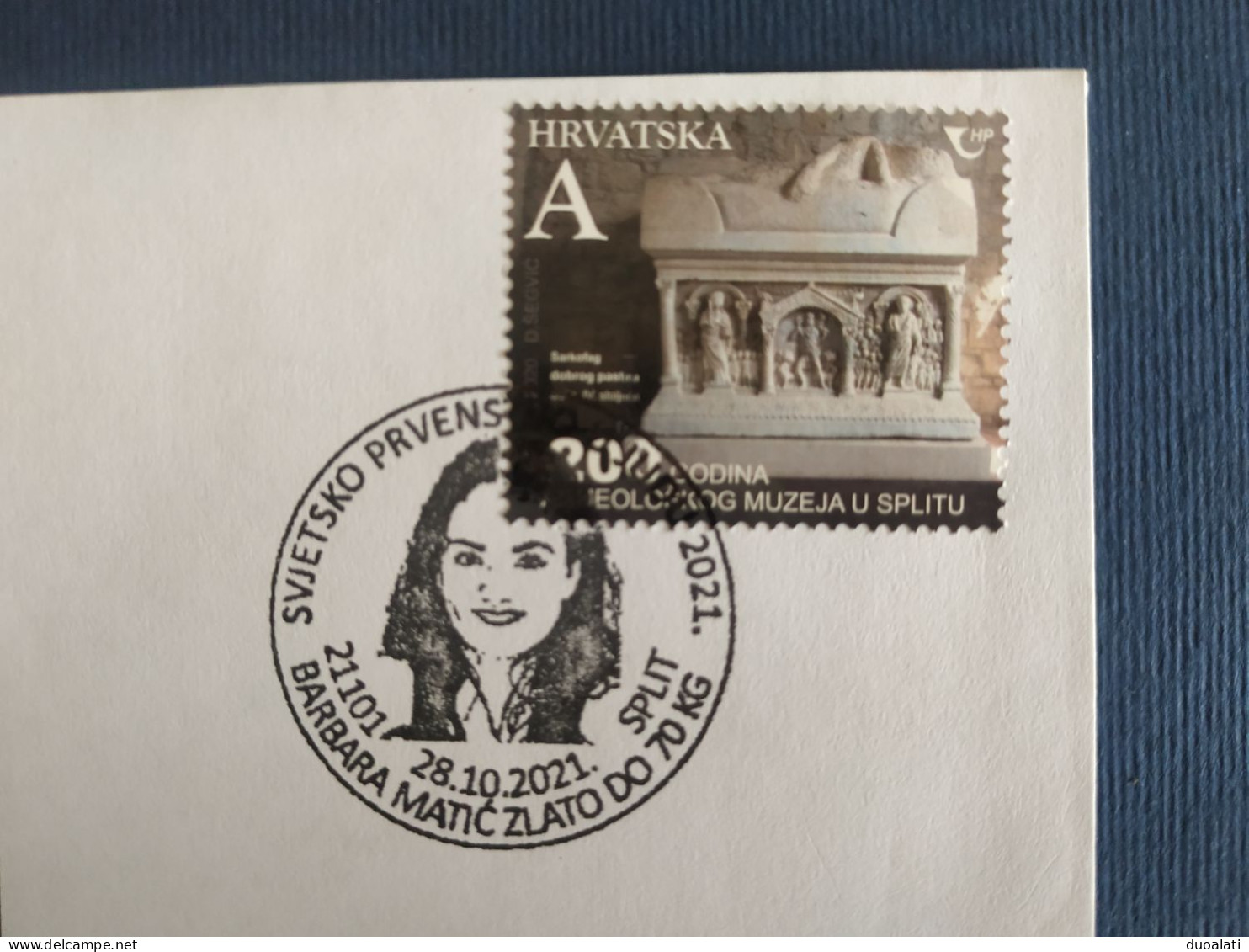 Croatia Hrvatska 2021 World Judo Championships Hungary Barbara Matić Gold Winner Cover & Commemorative Postmark - Judo