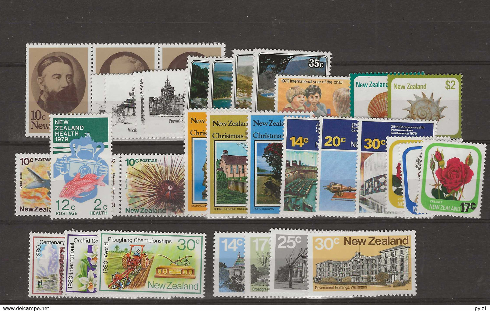 1979 MNH New Zealand Year Collection Postfris** - Nuevos