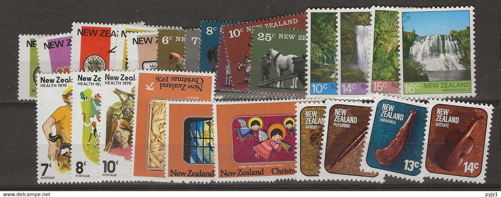 1976 MNH New Zealand Year Collection Postfris** - Unused Stamps