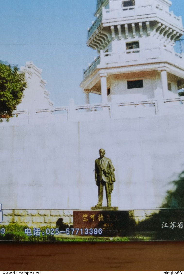 Beijige Birthplace Of Chinese Modern Meteorology,weather Station,founder's Statue,CN04 Jiangsu Meteorology Bureau Ad PSC - Climat & Météorologie