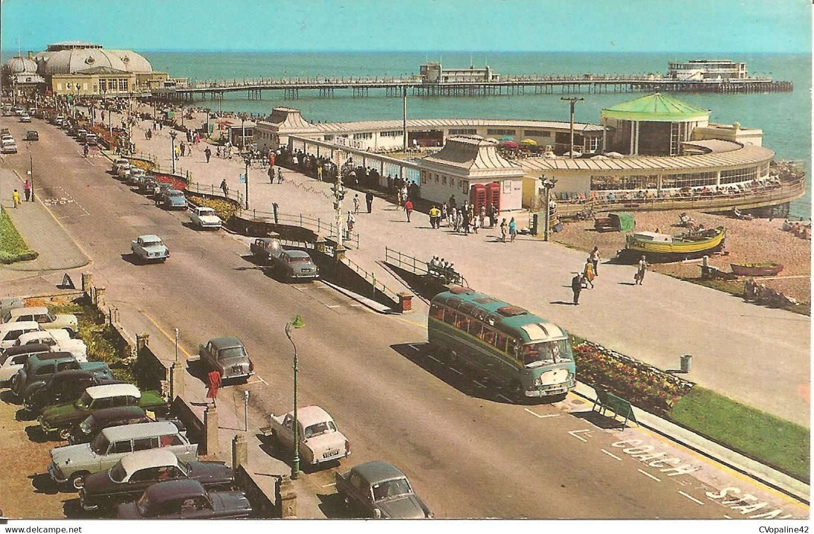 WORTHING (Sussex) The Lido And Promenade (Voitures , Autobus) - Worthing