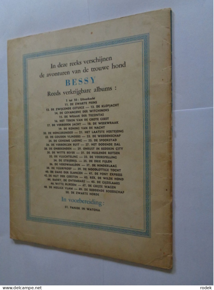 Bessy N° 50 : De Zwarte Horde ( 1e Druk 1963 ) - Bessy