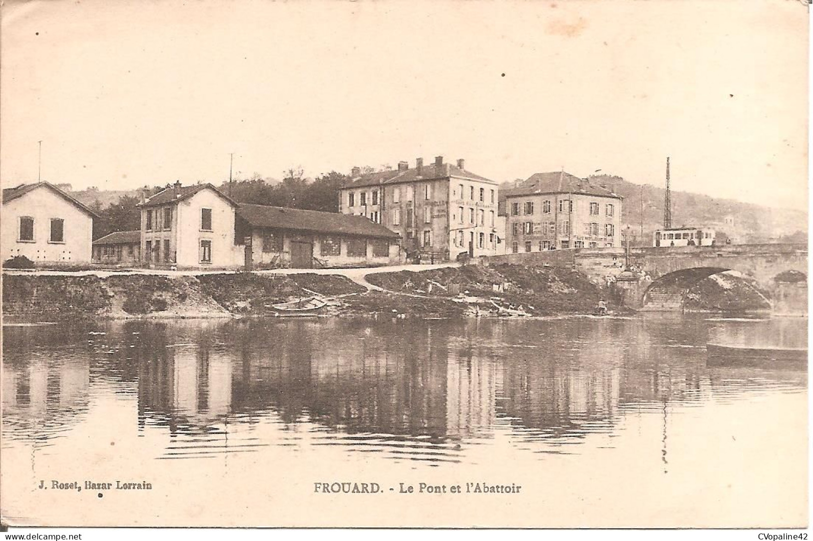 FROUARD (54) Le Pont Et L'Abattoir En 1918 - Frouard