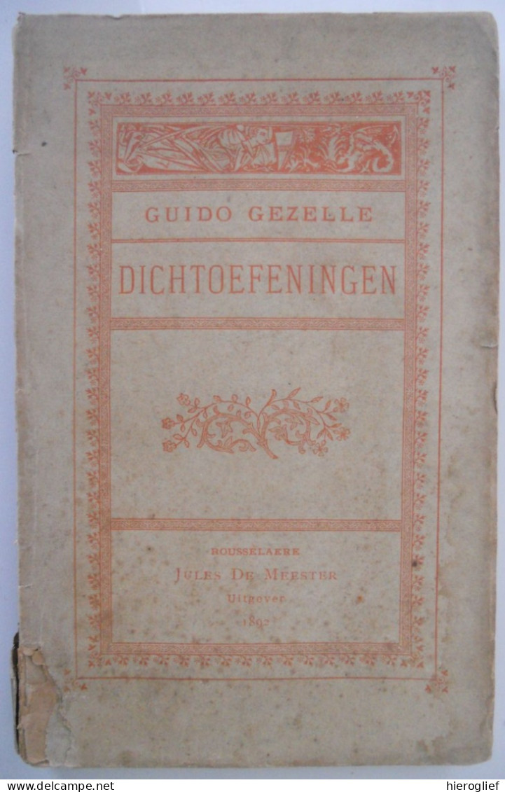 DICHTOEFENINGEN Door Guido Gezelle 1892 Roeselare De Meester / Brugge Kortrijk - Poesia