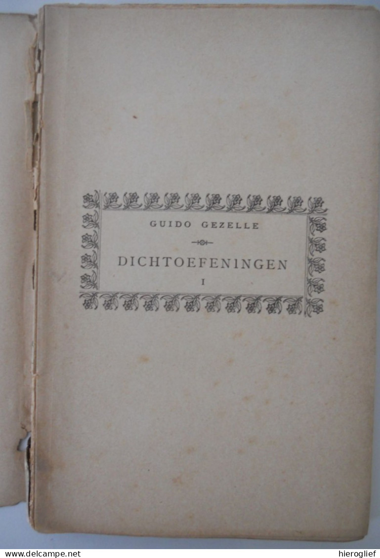 DICHTOEFENINGEN Door Guido Gezelle 1892 Roeselare De Meester / Brugge Kortrijk - Poetry