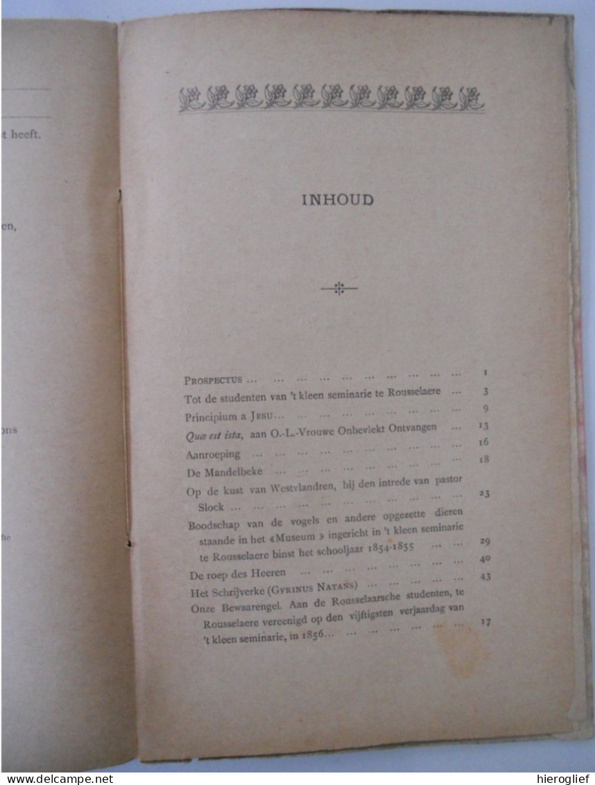 DICHTOEFENINGEN door Guido Gezelle 1892 Roeselare De Meester / Brugge Kortrijk